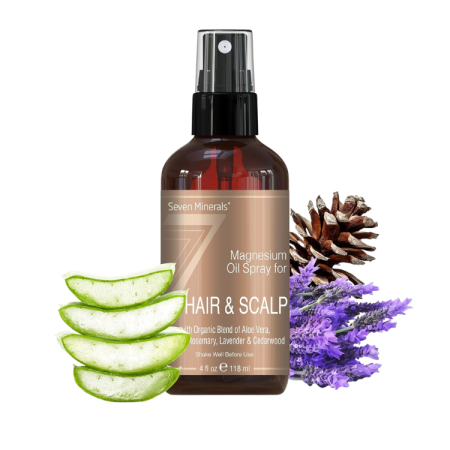 Seven Minerals Anti-hair Loss Magnesium Spray for Men and Women, 4 Oz