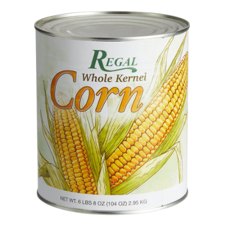 Regal Whole Kernel Sweet Corn - #10 Can - 6/Case