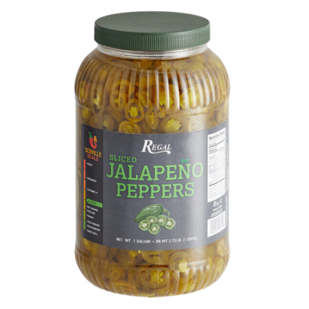 Regal Jalapeno Slices 1 Gallon - 4/Case