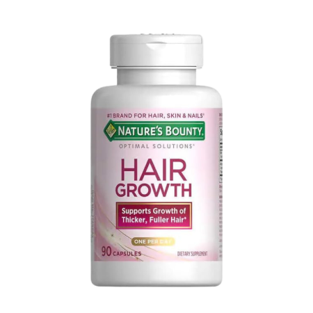 Nature's Bounty Hair Growth Supplement, 1 Per Day, Clinically Shown to Support Thicker, Fuller Hair, with Biotin, Silicon & Arginine, 90 Capsules