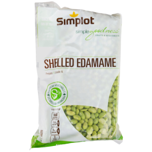 Simplot 2.5 lb. Bag of Shelled Soy Edamame - 6/Case