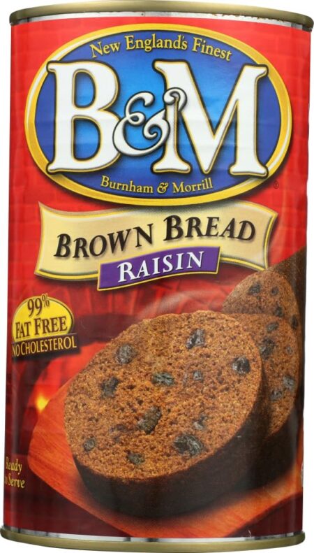 B&M Original Brown Bread in Can: Raisin (16 oz Cans) (4 pack)