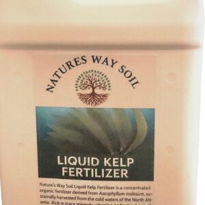 Nature’s Way Soil® Liquid Kelp Fertilizer – 1 Gallon/Makes 1890 Gallons | Organic Seaweed Plant Food for Lawn, Garden, Flowers & Vegetables | Cold-Processed | Natural Growth Booster & Soil Revitalizer