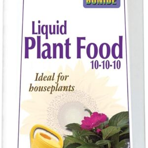 Bonide Houseplant Liquid Plant Food 10-10-10, 8 oz Concentrated Fertilizer for Indoors, Use Every Time You Water